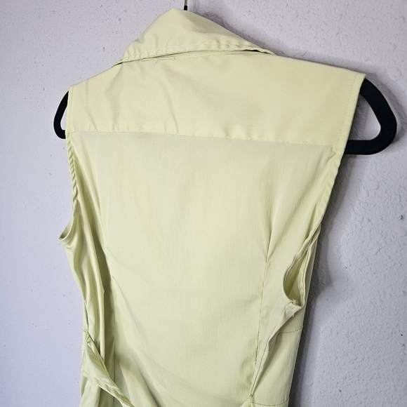 Cotton‎ Works Womens Stretchy Slimming V Neck Waist Tie Sleeveless Size L Large - Picture 6 of 11